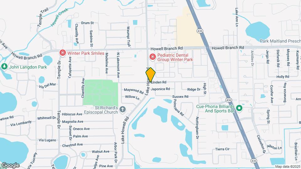 5334 Lake Howell Rd Map and Location Details