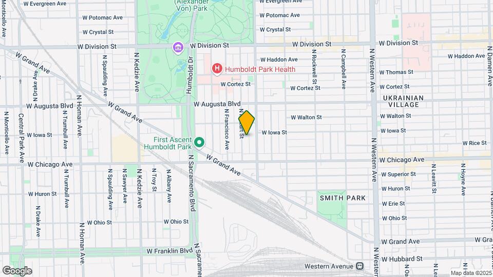 849 N Mozart St-Unit -Unit 1 Map and Location Details