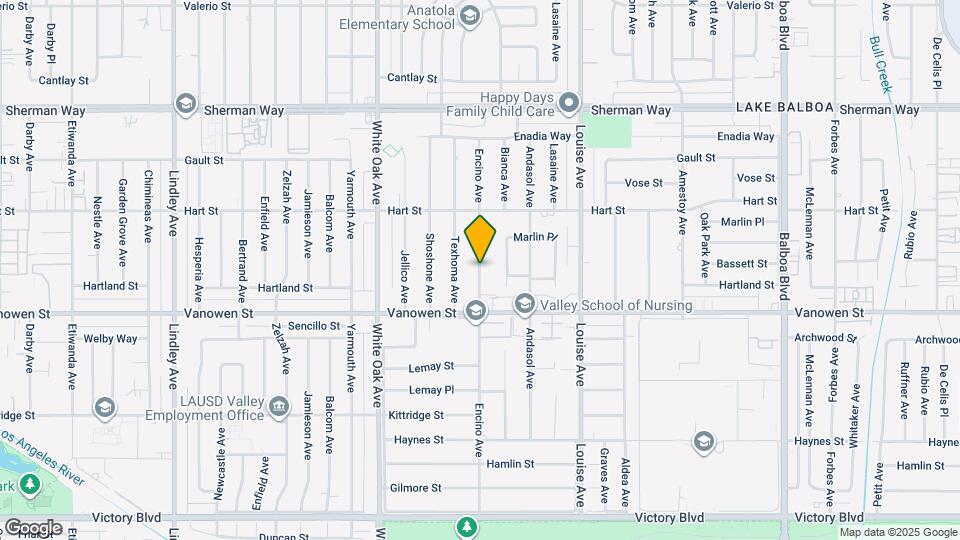 6848 Encino Ave Map and Location Details