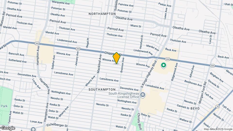 5225 Bancroft Ave Map and Location Details