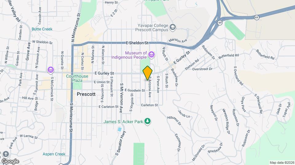 124 S Arizona Ave Map and Location Details