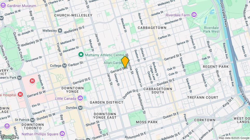 181-183 Gerrard St E Map and Location Details