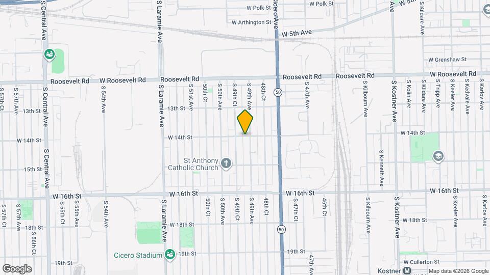 4909 W 14th St Map and Location Details