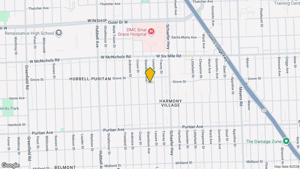 16642 Stansbury Ave Map and Location Details