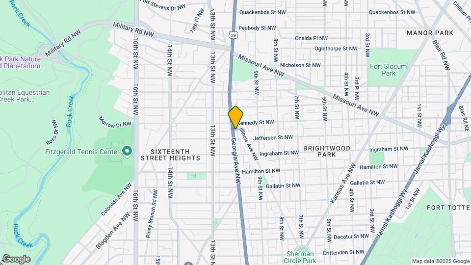 5411 Georgia Ave NW Map and Location Details
