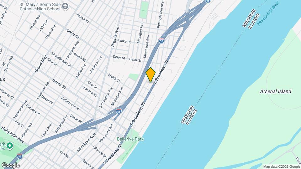 5011 S Broadway Mapa y Detalles de la Ubicación