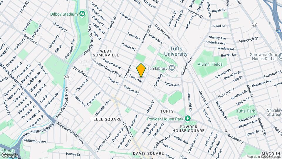 9 Teele Ave, Unit 2 Map and Location Details