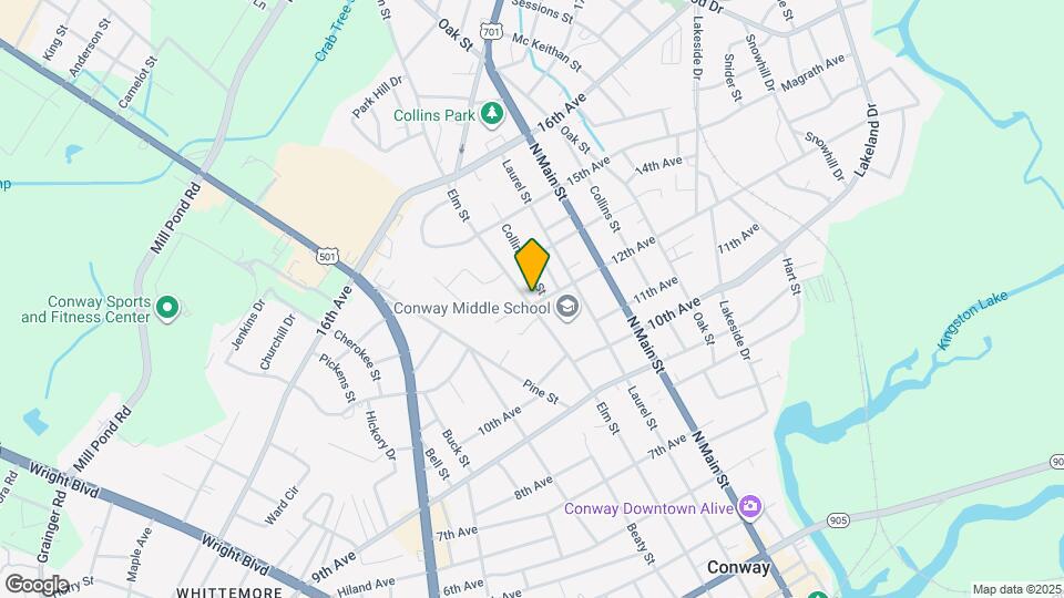 1200 Elm St Map and Location Details