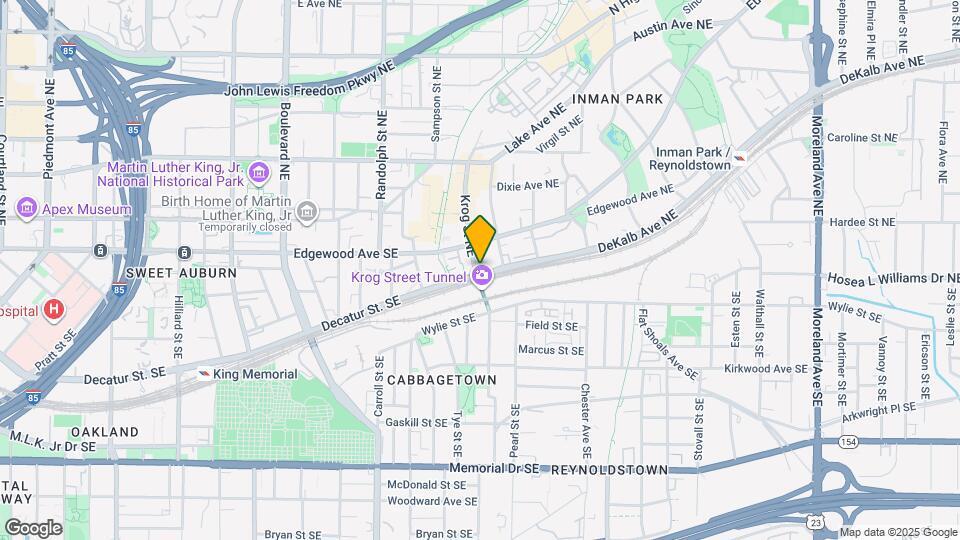 5 Krog St NE Map and Location Details