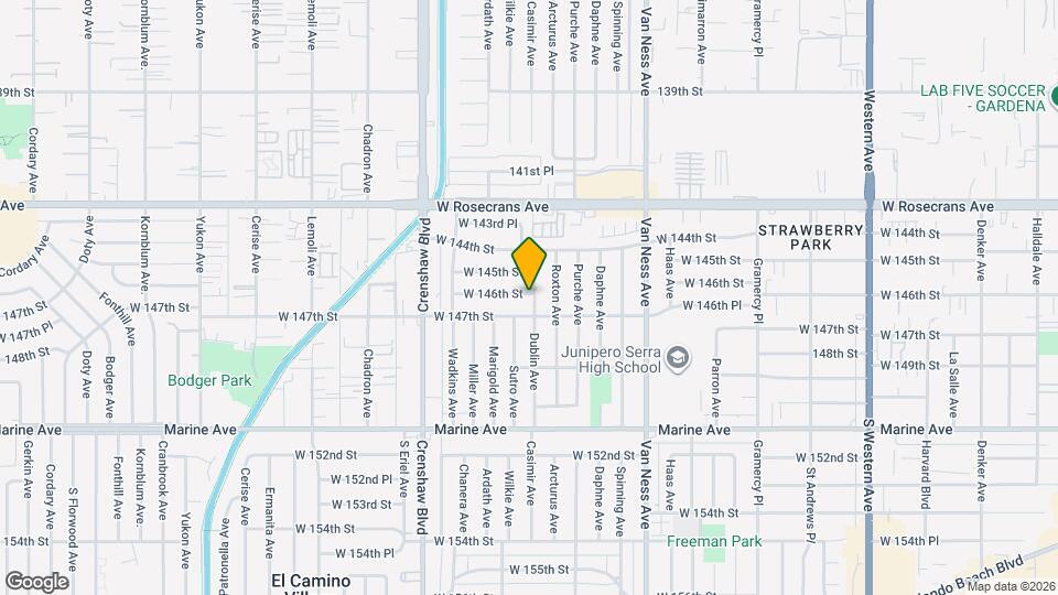 14603 Dublin Ave Map and Location Details