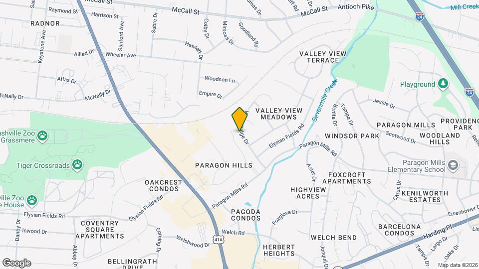 3835 Valley Ridge Dr Map and Location Details