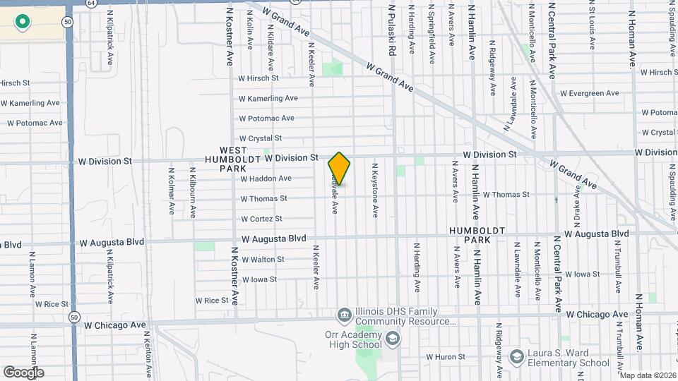 1109 N Kedvale Ave Mapa y Detalles de la Ubicación