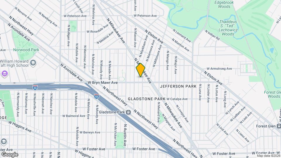 5608 N Marmora Ave, Unit 1 Mapa y Detalles de la Ubicación