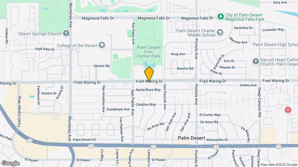 73625-73665 Fred Waring Dr Map and Location Details