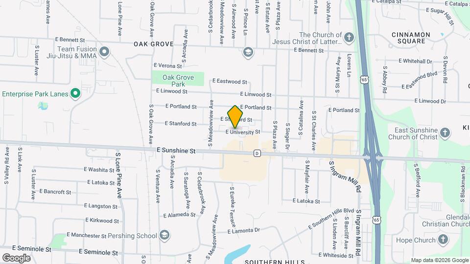 2903 E University St Map and Location Details