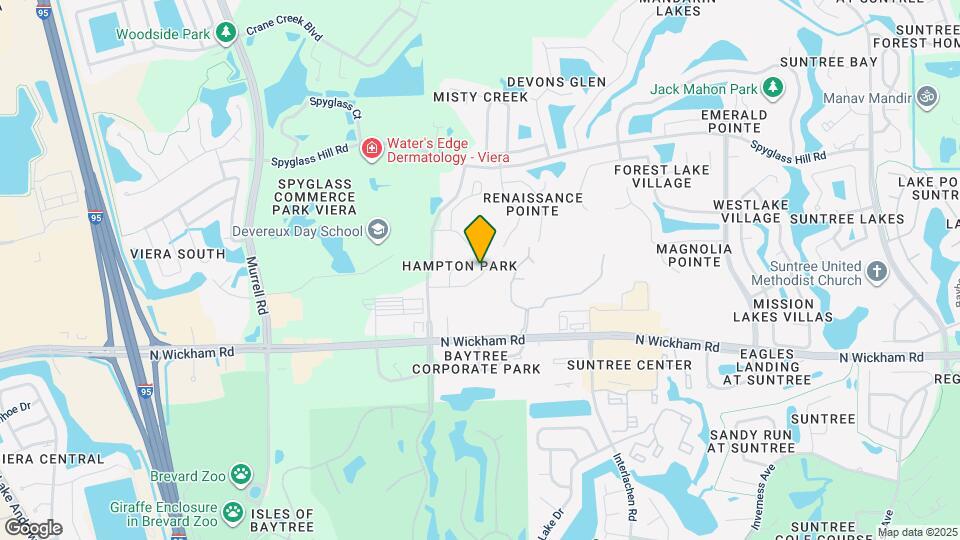 1342 Hampton Park Ln Map and Location Details