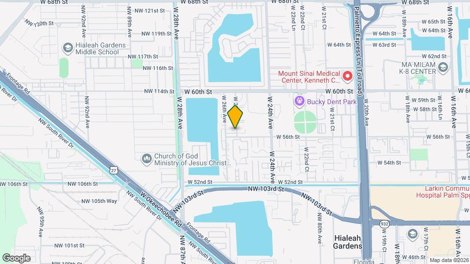 5644 W 25th Ct Map and Location Details