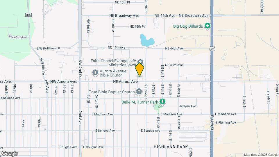 600 NE Aurora Ave Map and Location Details