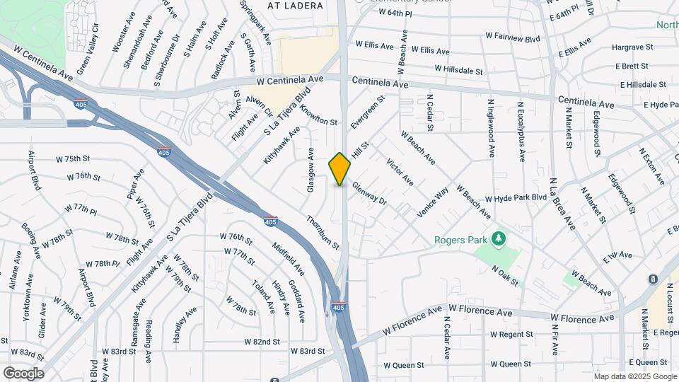 7129 S La Cienega Blvd Map and Location Details