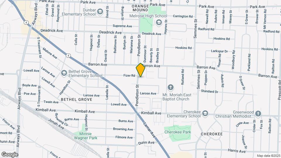 1682 Pendleton St Map and Location Details