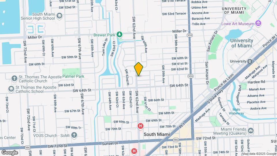 6116 SW 62nd Ter Mapa y Detalles de la Ubicación