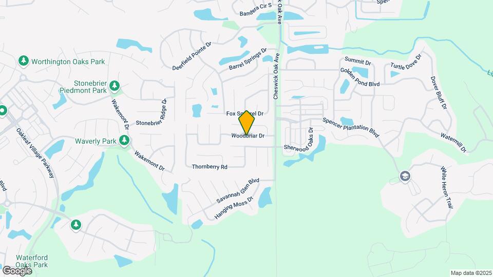 3741 Woodbriar Dr Map and Location Details