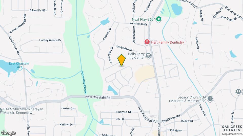 3472 Chastain Glen Ln NE Map and Location Details