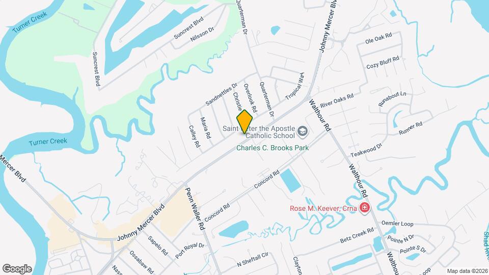 6916 Johnny Mercer Blvd Mapa y Detalles de la Ubicación