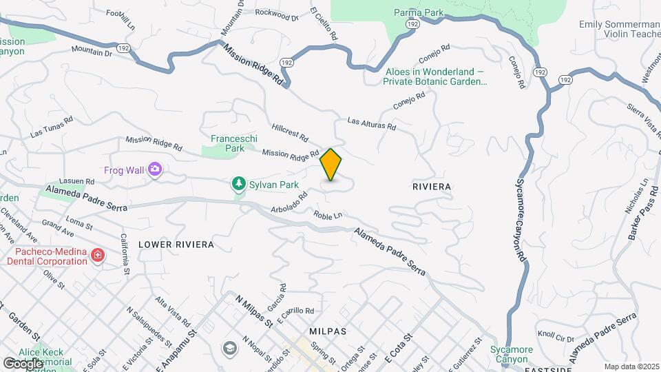 940 Arbolado Rd Map and Location Details