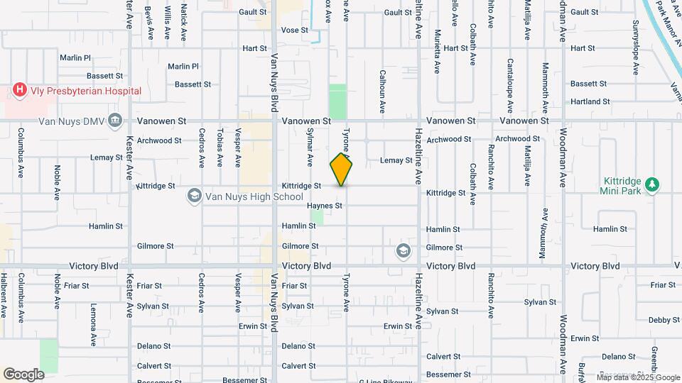 14306 Kittridge St Map and Location Details