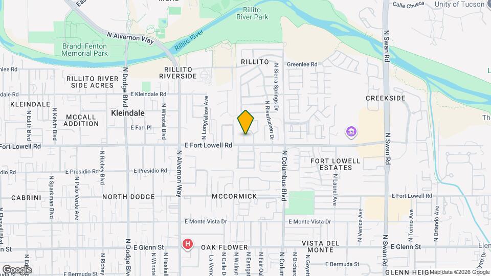 4119 E Fort Lowell Rd Mapa y Detalles de la Ubicación