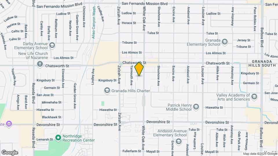 17722 Kingsbury St Map and Location Details