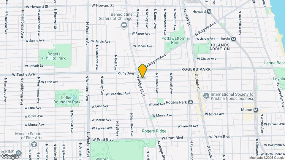 7101-7103 N Ridge Rd Mapa y Detalles de la Ubicación
