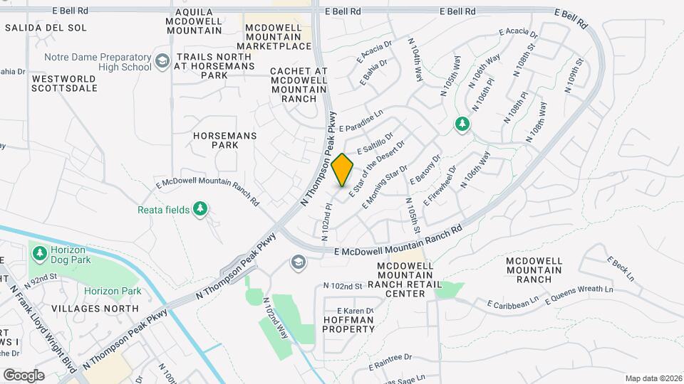 15931 N 102nd Pl Map and Location Details