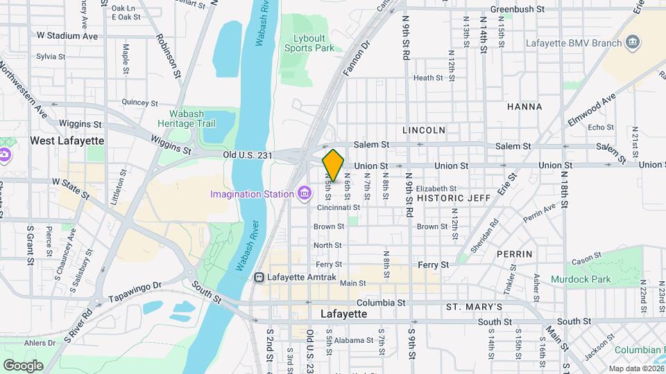 639 N 5th St Map and Location Details