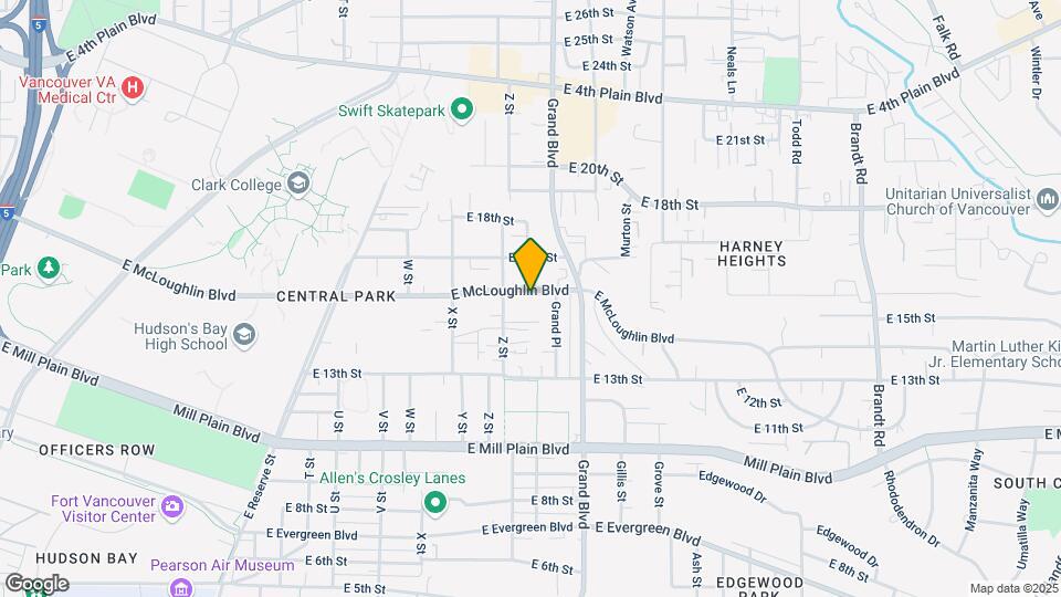 2615 E McLoughlin Blvd Map and Location Details