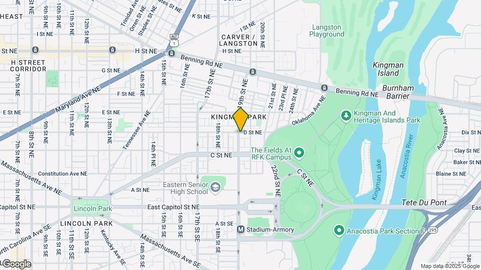 1901 D St NE Map and Location Details