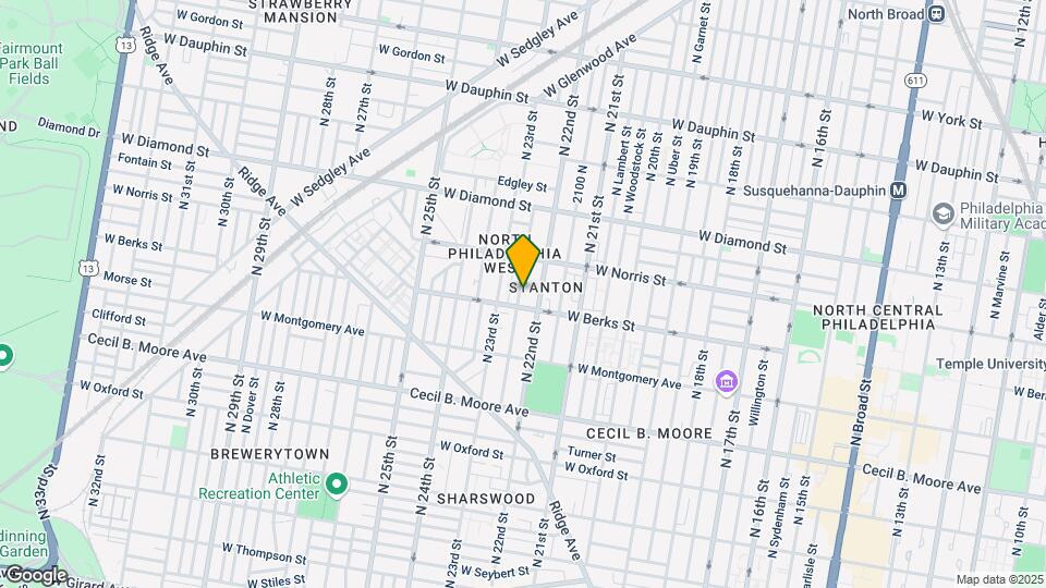 1915 N Croskey St Map and Location Details