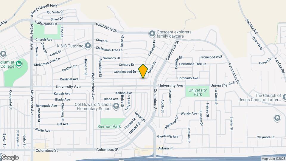 3713 Cardinal Ave Map and Location Details