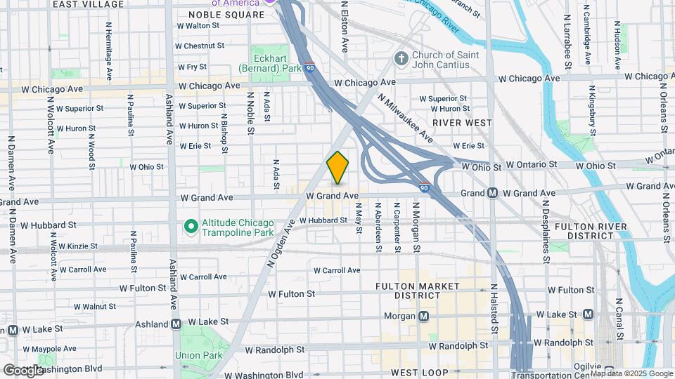 1162 W Grand Ave Map and Location Details