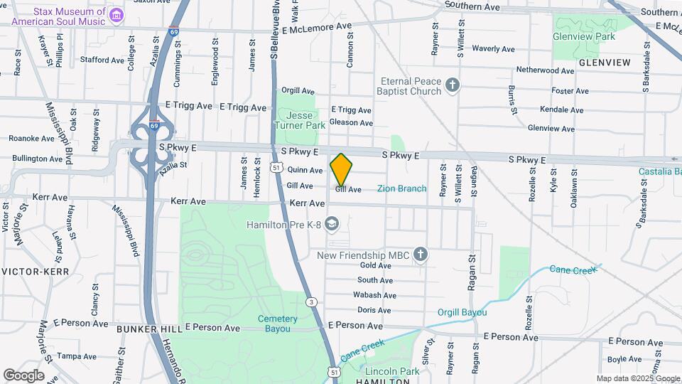 1347 Gill Ave Map and Location Details