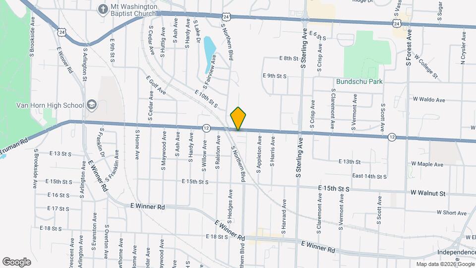 10717 E Truman Rd Map and Location Details