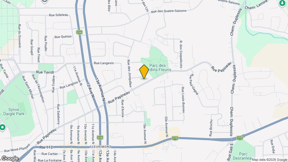 1135-1149 Papineau Rue Map and Location Details