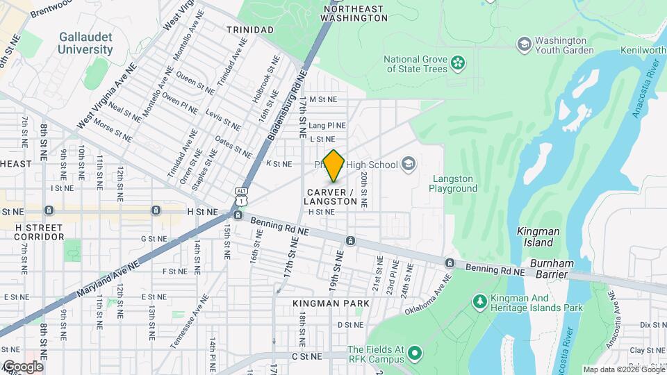 1809 I St NE Mapa y Detalles de la Ubicación