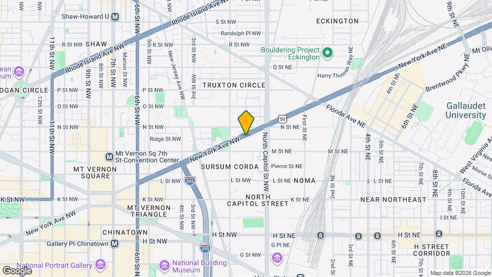 48 New York Ave NW Map and Location Details