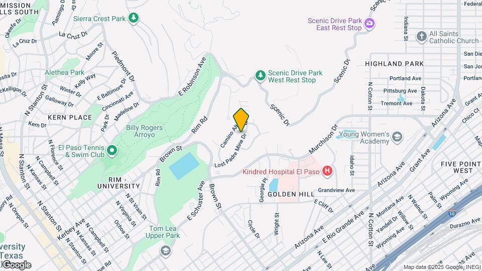 1509 Lost Padre Mine Dr Map and Location Details