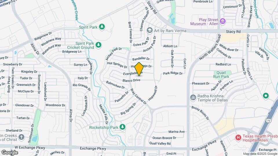 1018 Blanco Drive Map and Location Details