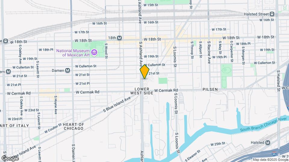 2123 S Ashland Ave, Unit 2 f Map and Location Details