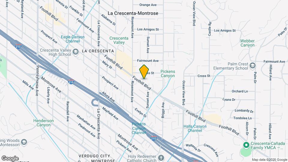 2521 Foothill Blvd, Unit 3 Map and Location Details
