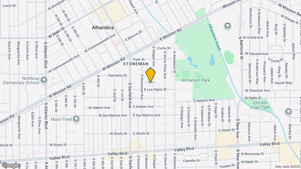 835 S Chapel Ave Mapa y Detalles de la Ubicación